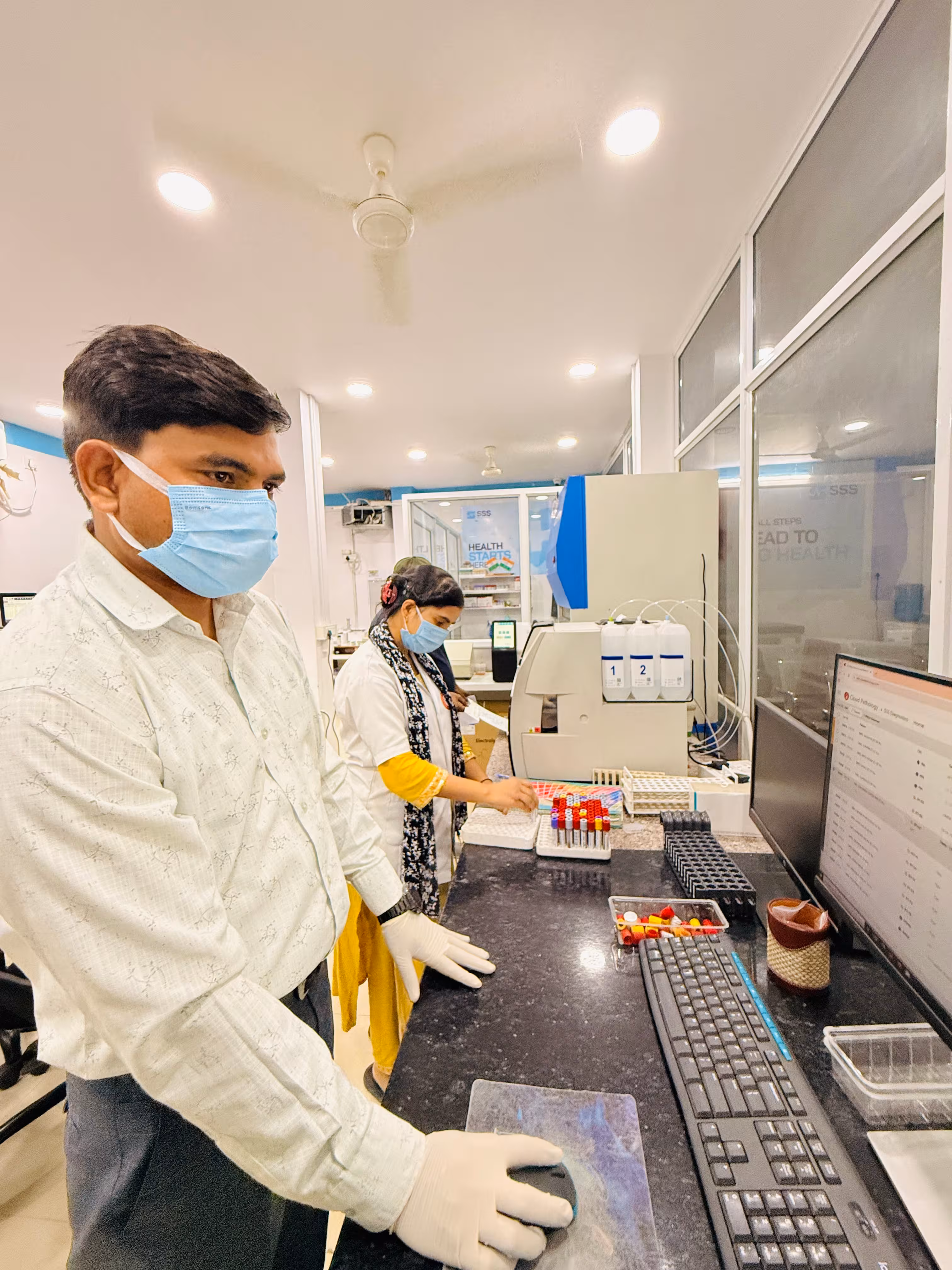 Our Lab Technicians at Work